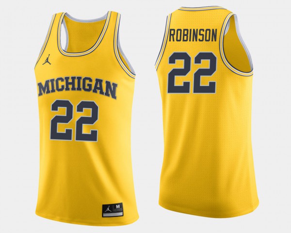 Michigan #22 For Men Duncan Robinson Jersey Maize High School College Basketball